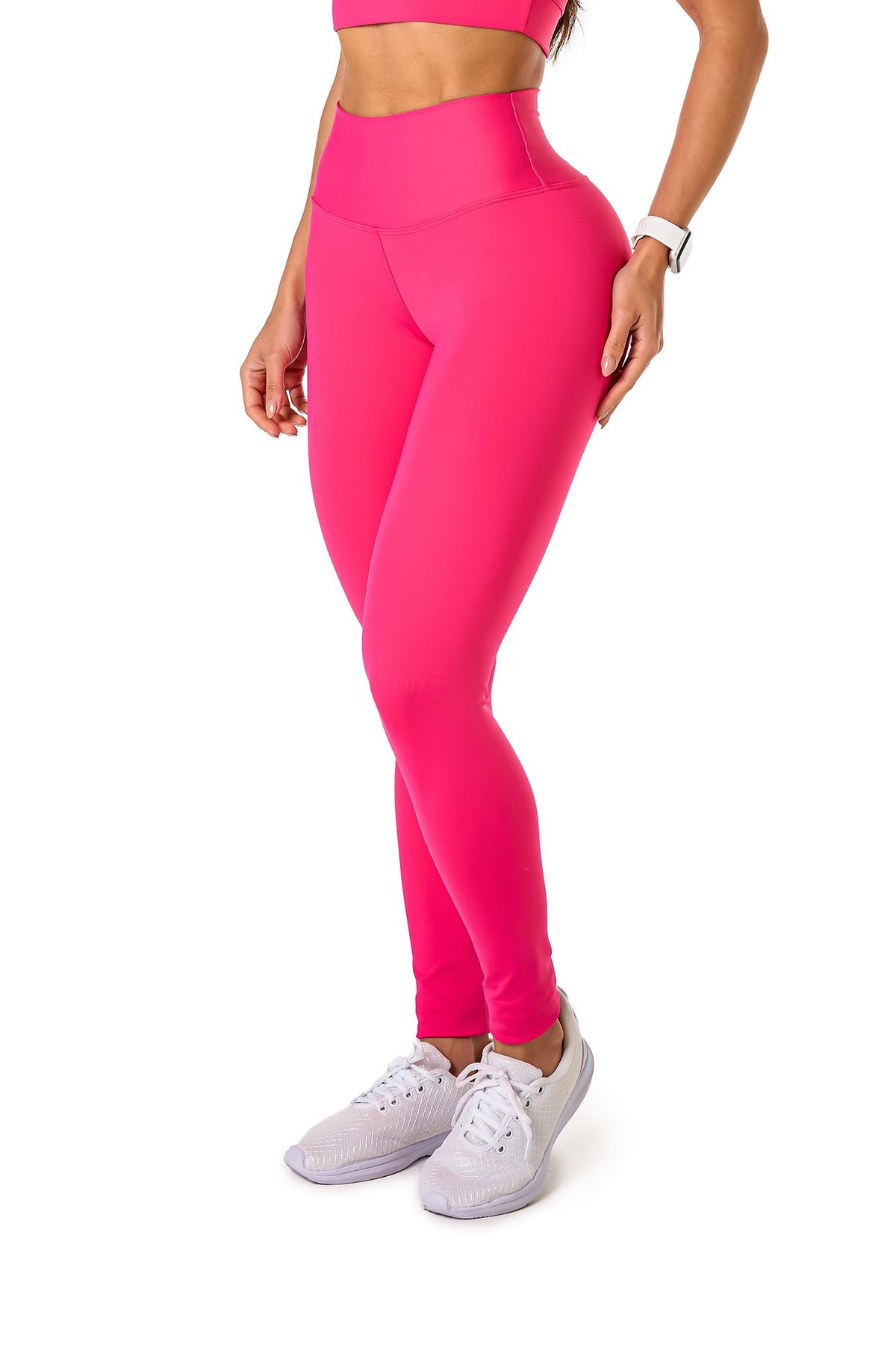 Basic Polyamide Leggings - Pink