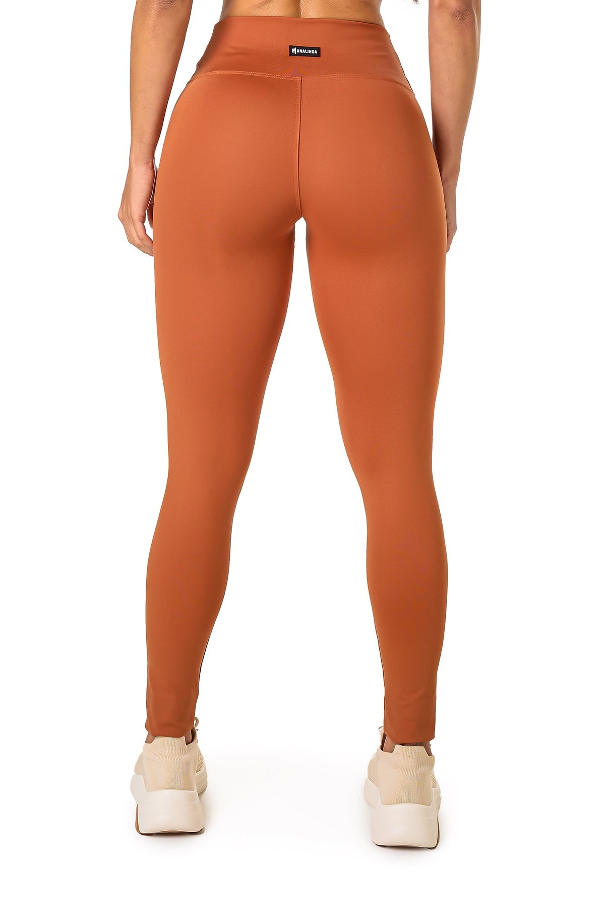 Basic Polyamide Leggings - Brown