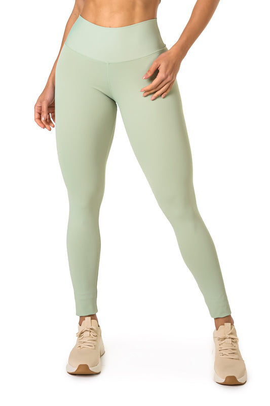 Basic Polyamide Leggings - Light Green