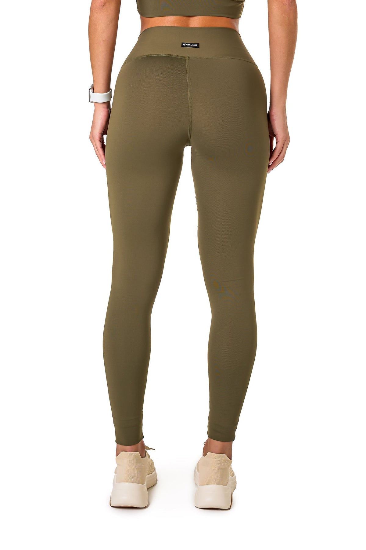 Basic Polyamide Leggings - Green