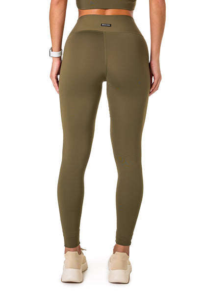 Basic Polyamide Leggings - Green