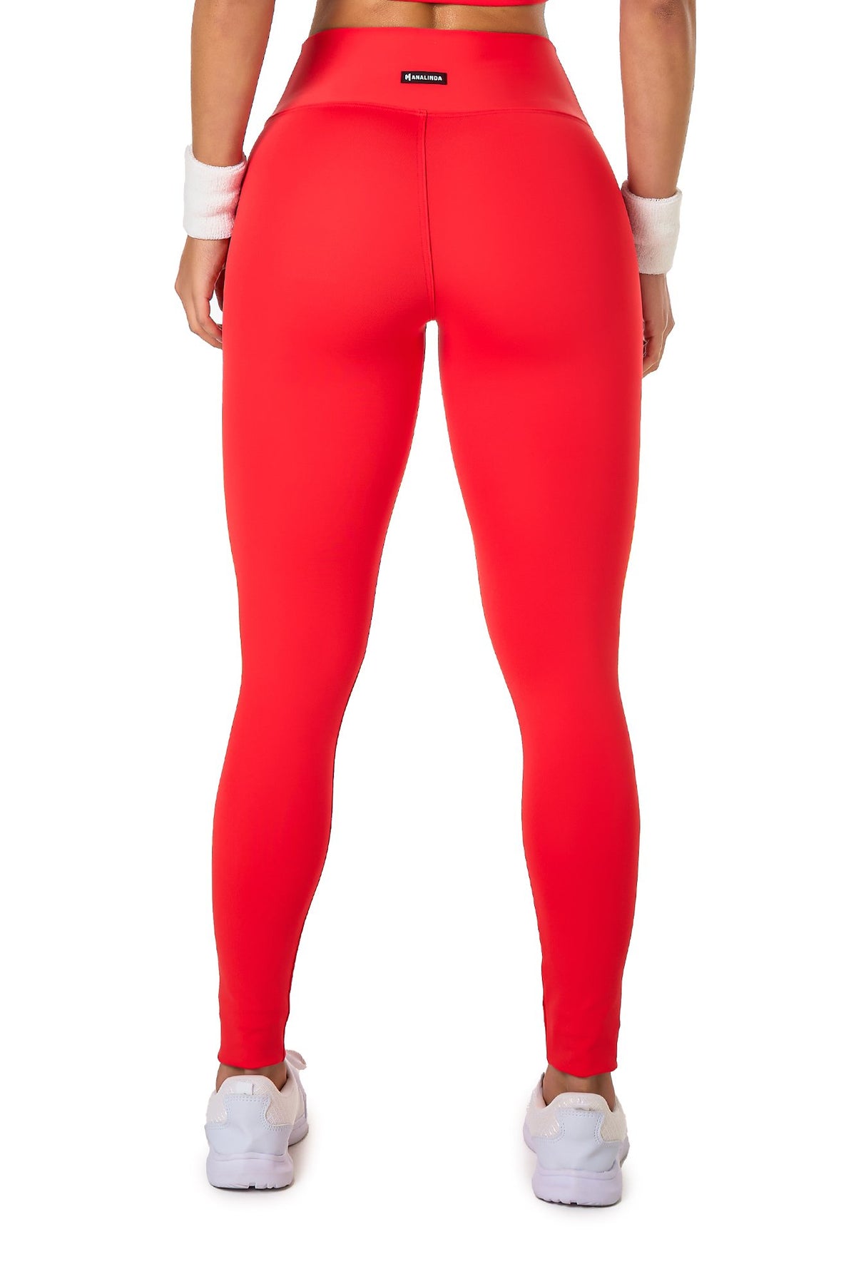 Basic Polyamide Leggings - Red