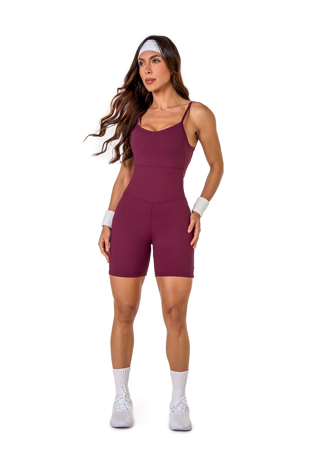 Polyamide Short Unitard - Purple