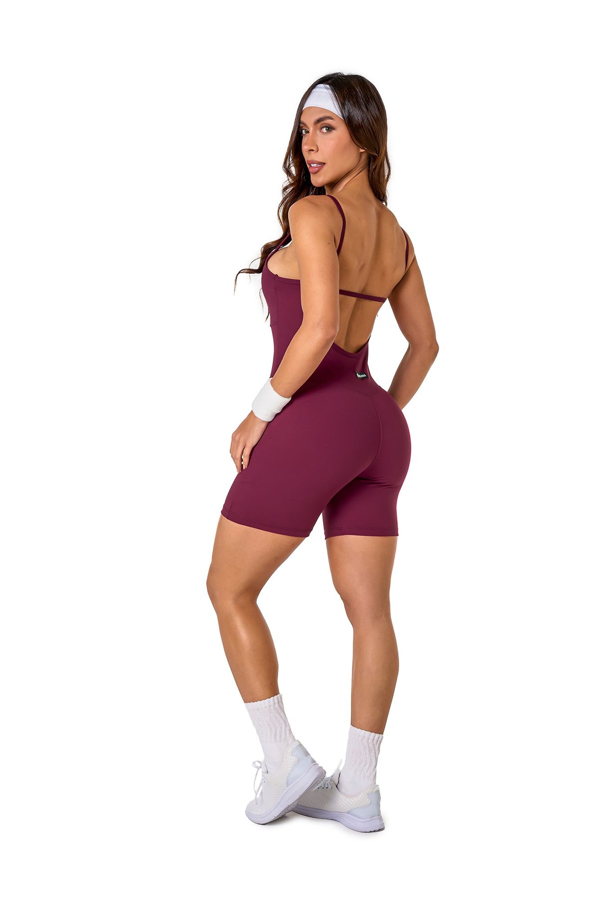 Polyamide Short Unitard - Purple