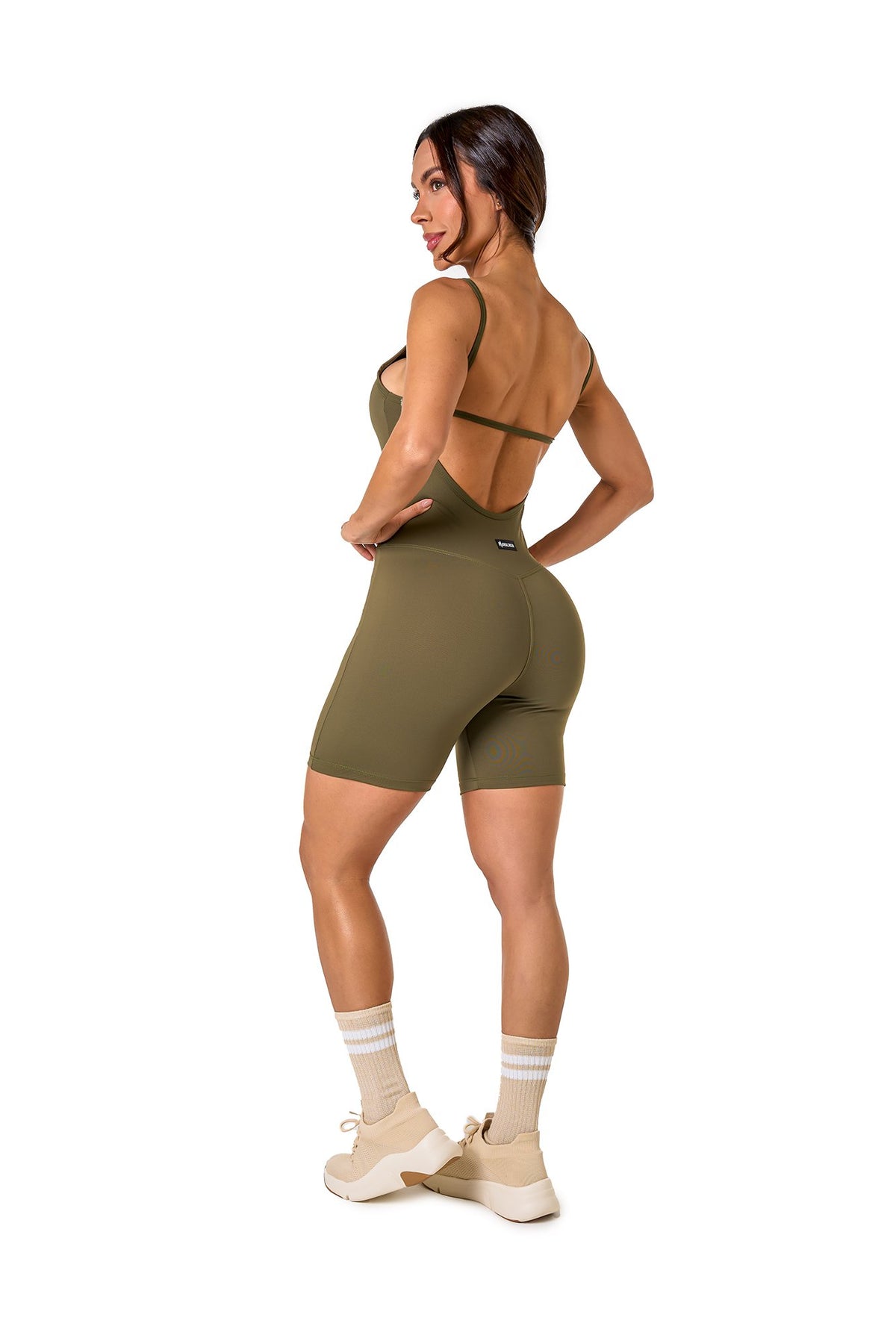 Polyamide Short Unitard - Green