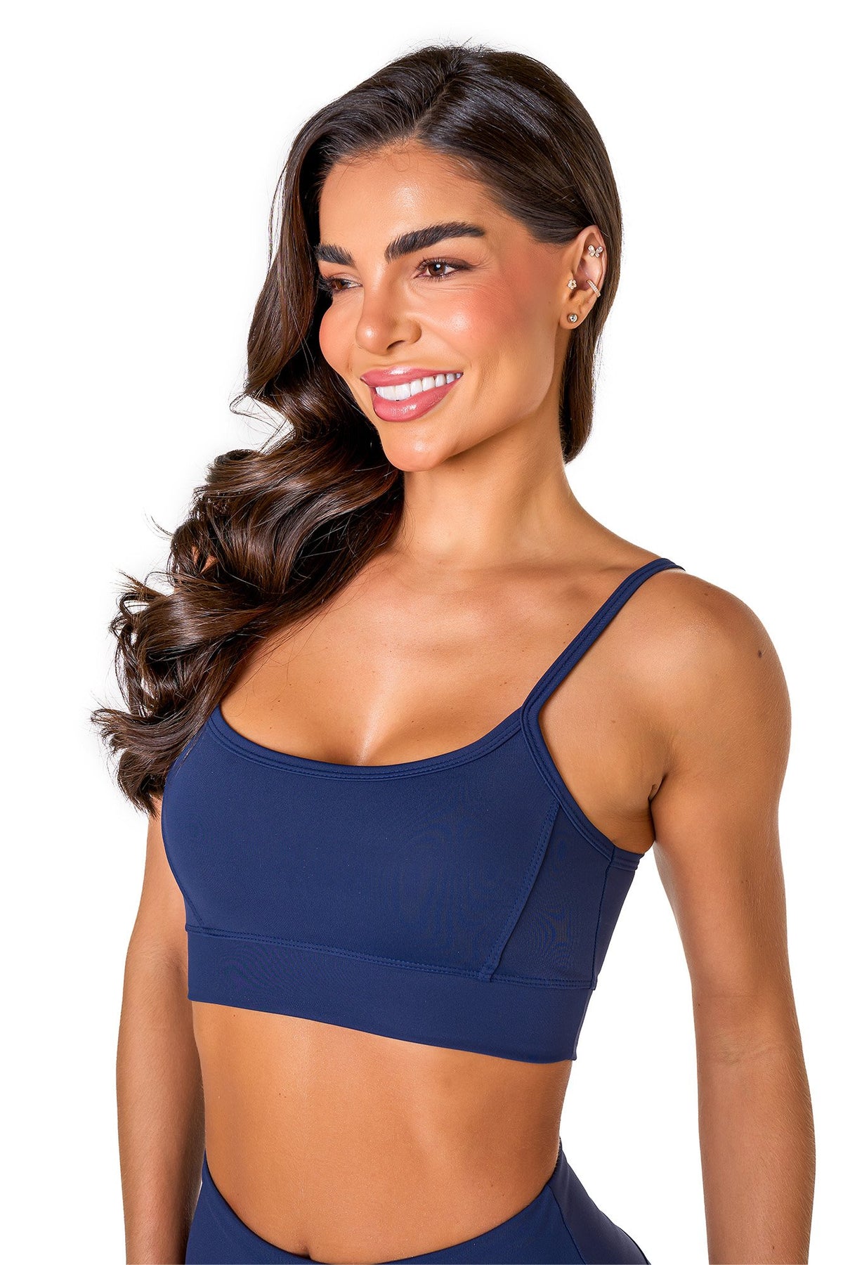 Basic Polyamide Sports Bra - Navy