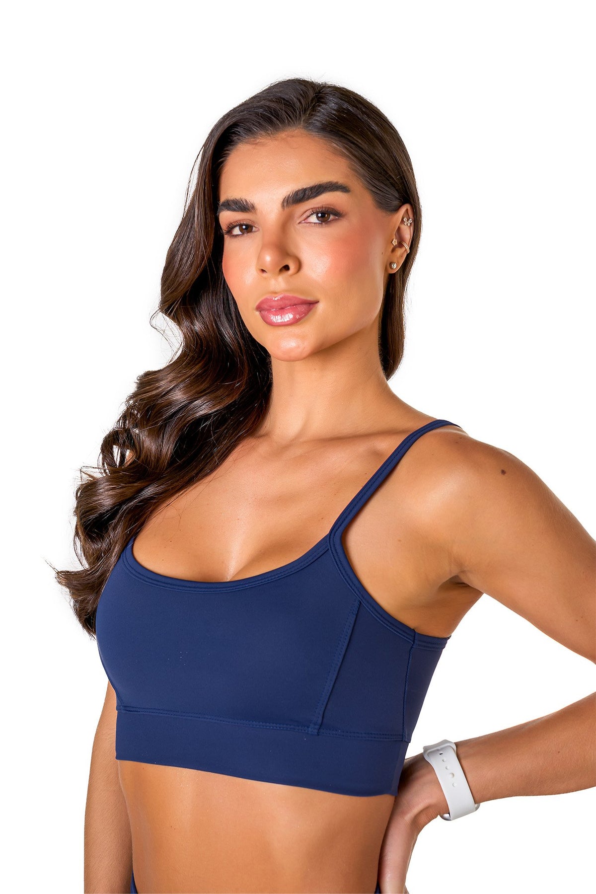 Basic Polyamide Sports Bra - Navy