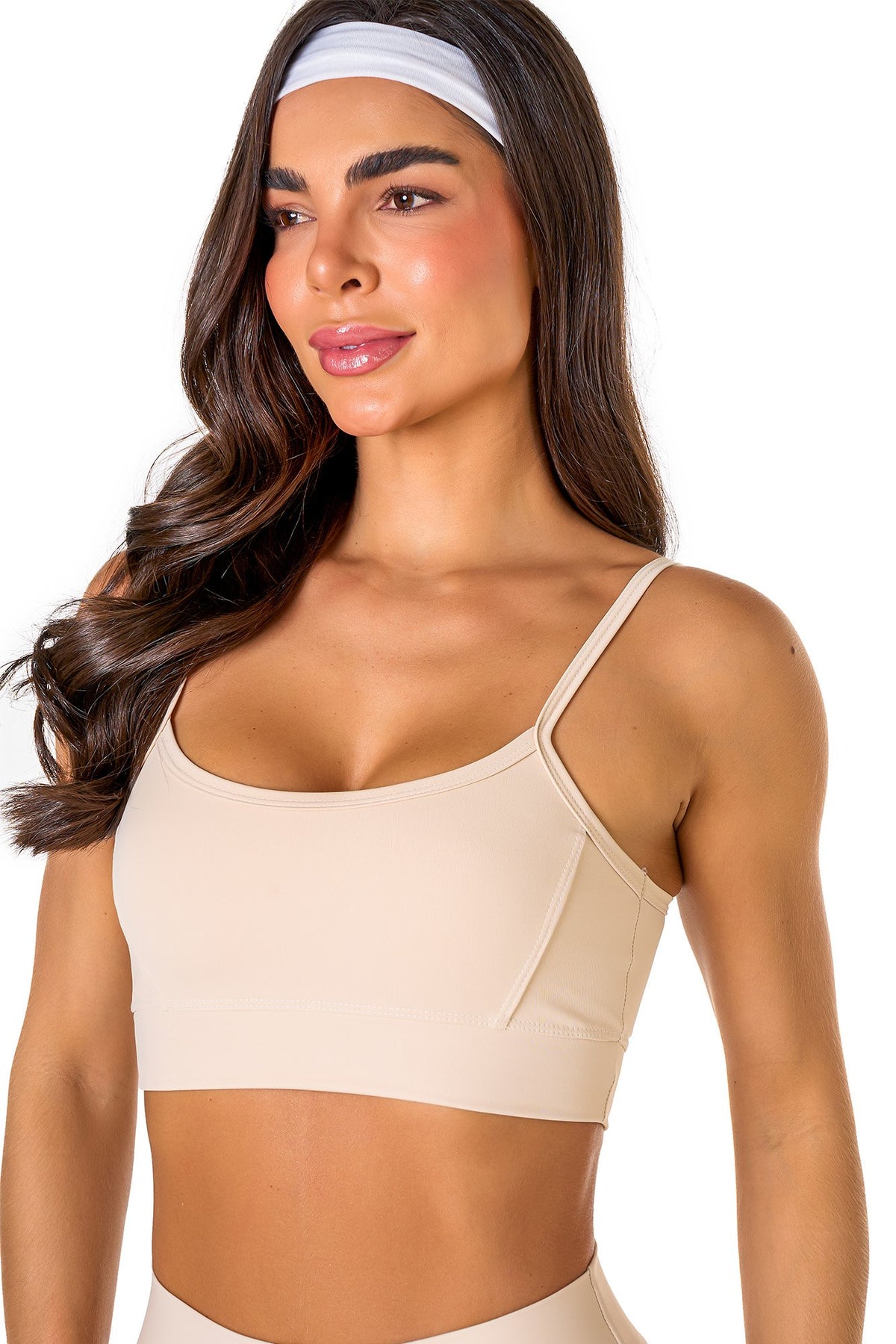 Basic Polyamide Sports Bra - Off White
